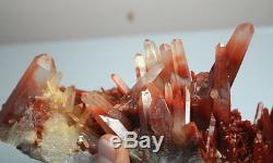4464g A+ Rare Natural New find Red Quartz Crystal Cluster Specimen Reiki Wicca
