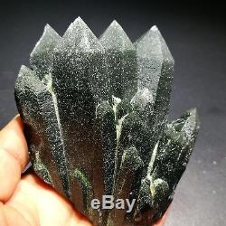 447.6gNatural green, translucent crystal cluster, quartz, mineral samples, China