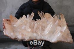 45100g(99.4lb) Natural Beautiful Clear Quartz Crystal Cluster Tibetan Specimen