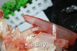 4615g A+ Rare Natural New find Red Quartz Crystal Cluster Specimen Reiki Wicca