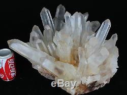 48.84lb AAA+++ Clear Natural White QUARTZ Crystal Cluster Specimen