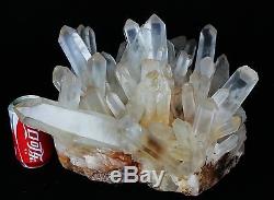 48.84lb AAA+++ Clear Natural White QUARTZ Crystal Cluster Specimen