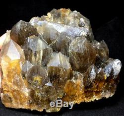 4800g NATURAL Golden Hair Rutilated Quartz Crystal Point cluster Specimen