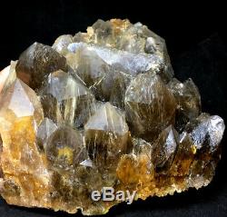 4800g NATURAL Golden Hair Rutilated Quartz Crystal Point cluster Specimen