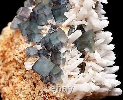 485g Natural Green Cube Fluorite Cluster Quartz Crystal Mineral Specimen/Namibia