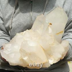 4920g Large Natural Clear White Quartz Crystal Cluster Rough Healing Specimen