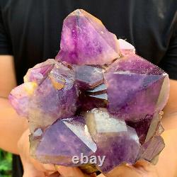 4LB Natural Amethyst geode quartz cluster crystal specimen Healing