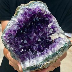 4LB Natural Amethyst quartz cluster crystal polishing specimen Healing