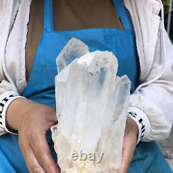 4LB Natural Transparent White Quartz Crystal Cluster Specimen Healing 1796