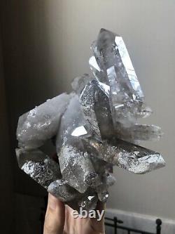 4Lb Smoky Quartz Cluster Phantom Quartz Crystal Double Terminated Brazil