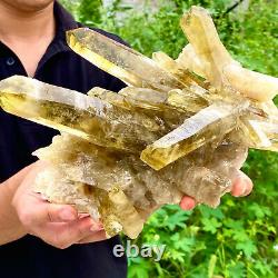 5.08LB Natural Citrine cluster mineral specimen quartz crystal healing F274