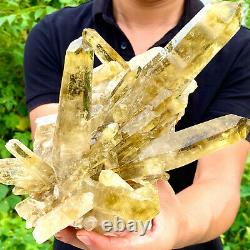 5.08LB Natural Citrine cluster mineral specimen quartz crystal healing F274