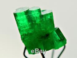 5.20 CT. Full D/T Top Green Natural Emerald Transparent Crystal Bunch@ Swat Pk