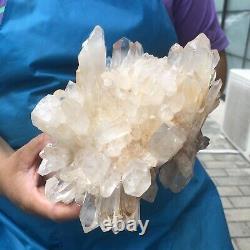 5.28LB Large Natural White Quartz Crystal Cluster Rough Specimen HEALING