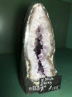 5.3 lb BIG Amethyst Geode, Cathedral Crystal Cluster, Amethyst Uruguay, Dark