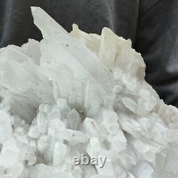5.32lb Large Natural White Quartz Crystal Cluster Healing Rough Specimen