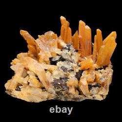 5.35lb Natural Yellow Crystal Cluster&Flower Shape Specularite Mineral Specimen