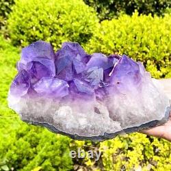 5.42LB Top class natural amethyst quartz crystal cluster mineral specimen