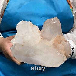 5.56LB Natural white crystal cluster point mineral specimen Chakras Healing