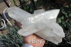 5.58Ib Clear Natural Beautiful White QUARTZ Crystal Cluster Specimen