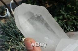 5.58Ib Clear Natural Beautiful White QUARTZ Crystal Cluster Specimen