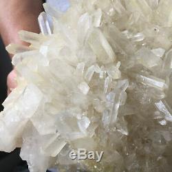 5.5lb Large Natural Clear White Quartz Crystal Cluster Rough Healing Specimen