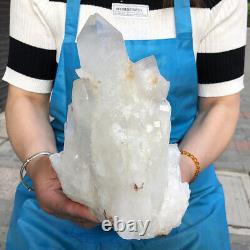 5.61LB Natural Transparent White Quartz Crystal Cluster Specimen Healing 3126
