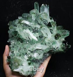 5.69lb RARE! New Find Natural Beatiful Green Quartz Crystal Cluster Specimen