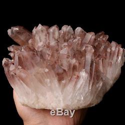 5.75lb Natural Clear Red Quartz Point Crystal Cluster Healing Mineral Specimen