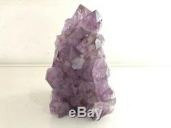 5.87LB Natural Amethyst lamp Geode Quartz Cluster Crystal Specimen Healing B163