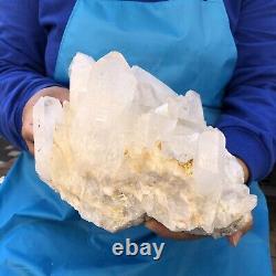 5.91LB Natural White Quartz Crystal Cluster Rough Specimen Healing Stone
