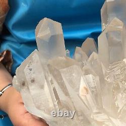 5.94LB Large Natural White Quartz Crystal Cluster Rough Specimen HEALING