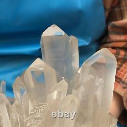 5.94LB Large Natural White Quartz Crystal Cluster Rough Specimen Healing Stone
