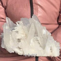 5.94LB Natural White Crystal Cluster Mineral Specimen Quartz Healing