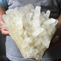5.9lb Large Natural Clear White Quartz Crystal Cluster Rough Healing Specimen