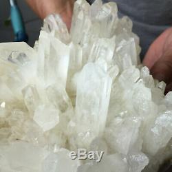 5.9lb Large Natural Clear White Quartz Crystal Cluster Rough Healing Specimen