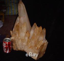 50.4lb Large Natural Clear Quartz Crystal Cluster Points