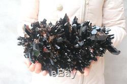 5020g Natural Beautiful Black Quartz Crystal Cluster Tibetan Specimen B191