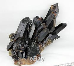 51.04lb Huge NATURAL Beautiful Black Quartz Crystal Cluster Specimen Rare