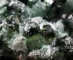 510g New Find Green Phantom Quartz Crystal Cluster Mineral Specimen Healing