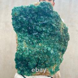 52.7lb Large NATURAL Green Cube FLUORITE Quartz Crystal Cluster Mineral Specimen