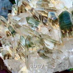 52.8LB Rare TOP Natural Clear green Phantom Ghost Quartz Crystal cluster specim