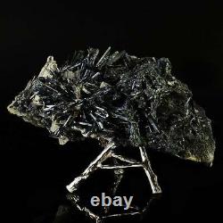 532g Natural Stibnite Cluster Crystal Quartz Mineral Specimen Decoration Energy