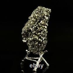 533g Natural Raw Pyrite Crystal Quartz Cluster Mineral Specimen Decoration Gift