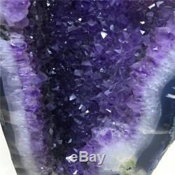 54LB Natural Amethyst geode quartz cluster crystal specimen healing