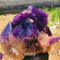 56.98LB Rare Natural Amethyst geode quartz cluster crystal specimen Healing