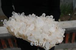 5900g Beautiful Natural Clear Crystal White Quartz Cluster Specimen Tibetan#5009