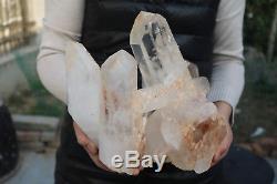 5960g(13.1lb) Natural Beautiful Clear Quartz Crystal Cluster Tibetan Specimen