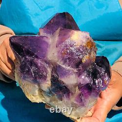 6.07LB Natural Amethyst Cluster Quartz Crystal Mineral Specimen Healing