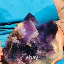 6.07LB Natural Amethyst Cluster Quartz Crystal Mineral Specimen Healing